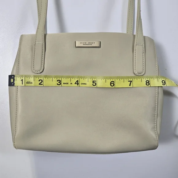 Beige Nin West Two Shoulder Strap Cocktail Purse - Picture 6 of 9